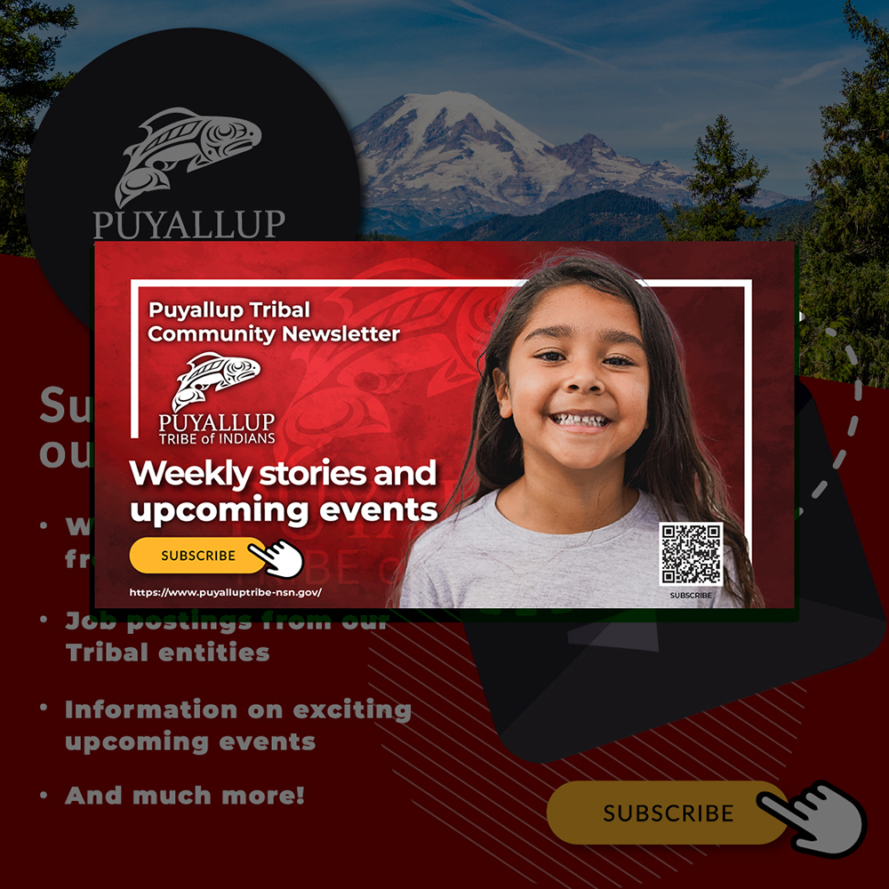 Puyallup Tribal newsletter advertisement
